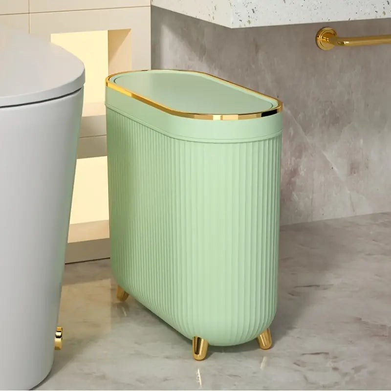 SlimTidy Narrow Slit Trash Can with Lid